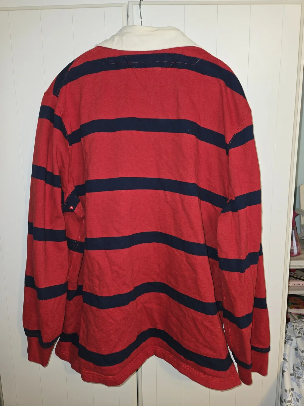 Polo by Ralph Lauren Red & Navy Striped Rugby Shirt
